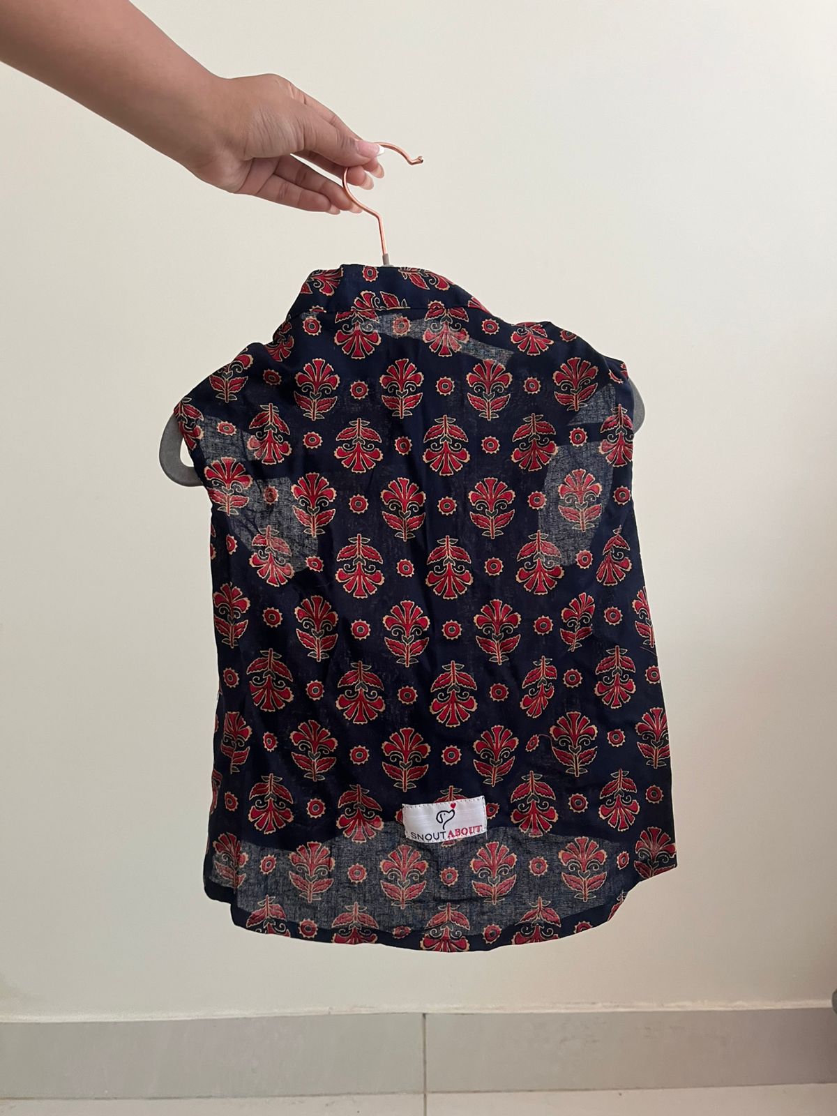 Navy blue ethnic kurta for pets